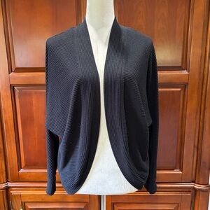 GAP black open scooped cardigan SzSm